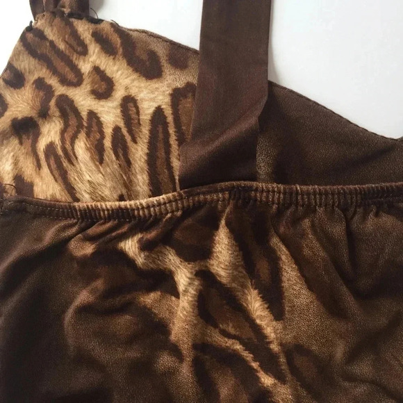 3/$15 Animal print leopard print loose casual tank top size small - Picture 14 of 15